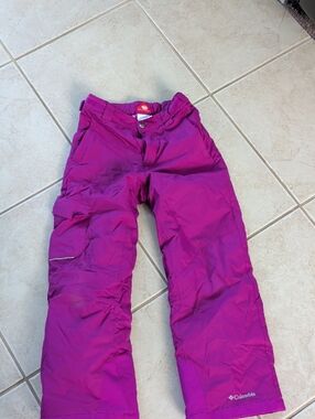 Columbia Girls Size 10 Purple Magenta Snow Ski Pants
